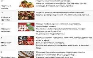 Белковая диета — меню на каждый день