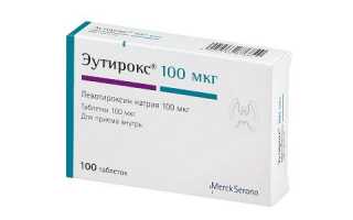 Действие препарата Эутирокс 100 при заболеваниях щитовидной железы